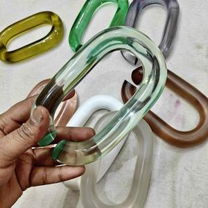 Eslabones de Cadena de Resina Personalizados de Alta Transparencia para Decoración Moderna del Hogar y Paredes en Varios Colores - Product Image 1