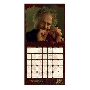 2025 the Lord of the Rings Paper <b>Calendar</b> Table Office Wall Clock Decoration Promotion Item - Product Image 2