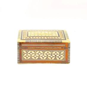 Boîte de rangement à bijoux de luxe moderne en bois fait main haut de gamme avec incrustation de nacre et motif floral gravé, organisateur élégant - Product Image 3