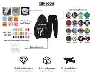 Logo personnalisé Fabricants de vêtements Survêtement lourd assorti Survêtement de haute qualité Jogger Essentials Pantalon de survêtement Ensemble pour hommes - Product Image 6