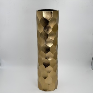 แจกันอะลูมิเนียมชุบทอง แจกันตั้งพื้นและตั้งโต๊ะ ของตกแต่งบ้านสุดหรู ราคาขายส่งที่ดีที่สุด - Product Image 5