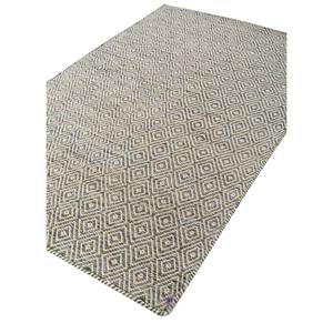 พรมขนสัตว์ผสมวิสโคสสีน้ำเงินลายเรขาคณิตขนาดใหญ่ สำหรับห้องนั่งเล่น ห้องนอน ทางเดินในบ้าน-ADWV-13047 - Product Image 2