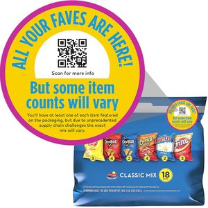 Paquete Variado de Chips Clásicos Frito Lay Snacks, Lay's, Doritos, Fritos, Ruffles, Cheetos, Bolsas de 1oz, (Paquete de 18) - Product Image 6