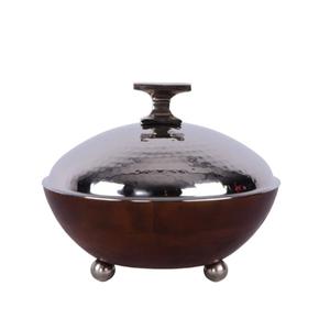 Pot chaud de service de finition brillante avec couvercle de forme arrondie de concepteur brillant servant le pot chaud pour l'article de restauration - Product Image 6