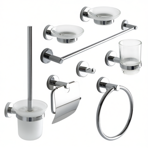 Juego Completo de 8 Accesorios de Baño Cromados - Product Image 3