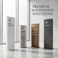 Panneau publicitaire autoportant double face, grand format, en acier, avec caisson lumineux 3D en acrylique, pour signalisation commerciale, orientation, entrepôts et rues