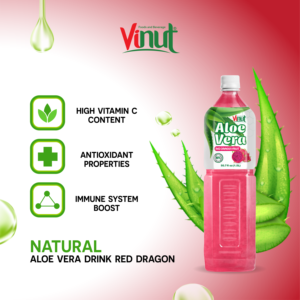 แก้วมังกรน้ำว่านหางจระเข้ขนาด500มล. พร้อมส่งผลิตในโรงงานเวียดนาม (OEM, ODM) - Product Image 3