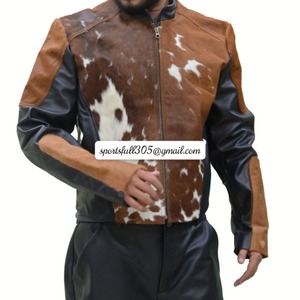 Professional Fashion Leather Motorcycle Jacket Autumn Windproof Waterproof Customizable <b>Men's</b> High Quality - Product Image 5