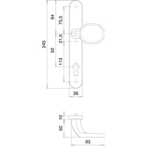 Juego de Puertas con Perfil de Acero Inoxidable Kronos 1300/K22/035, Producto Inteligente para el Hogar EST PZ EDI - Product Image 4