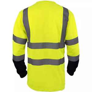 Vêtements de travail sur chantier personnalisés, vêtements de travail à manches longues, polo de sécurité, t-shirt personnalisé avec logo, chemise de travail haute visibilité pour hommes - Product Image 5