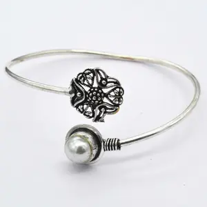 Trendy Women's Fashion <b>Copper</b> Brass Jewelry Assorted Mother of Pearl and Natural Crystal Gemstone Adjustable <b>Bangles</b> - Product Image 3