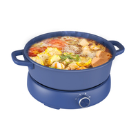 Casserole amovible, facile à nettoyer, antiadhésive, multifonctionnelle, électrique, commande manuelle, usage domestique, 1800W