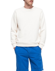 100% Cotton Crew Neck Sweatshirt <b>Plain</b> White <b>Jumper</b> with Embroidered Design Winter Fleece with XS Size for Sale - Product Image 1
