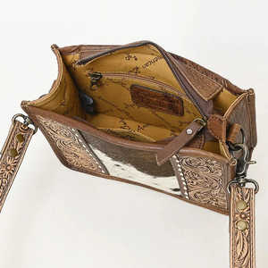 Sac à main bandoulière pour femme American Darling Western, style bohème vintage, en cuir de vachette léger, pour l'hiver - Product Image 5