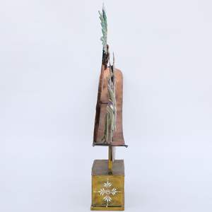 Cheval de course multicolore Figurine en fer Design contemporain Décoration de table légère pour le salon - Product Image 4