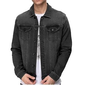 LOW MOQ OEM Services Custom Black Vintage Washed Hooded Windproof Outdoor Winter <b>Canvas</b> Jeans Jacket Adults Breathable - Product Image 5