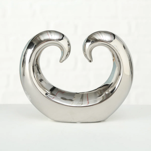 Diseño de tendencias y apariencia Escultura de metal de aluminio Decoración contemporánea para el hogar para estante de mesa o exhibición de entrada - Product Image 2