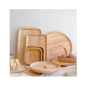 Platos de madera antiguos Platos Vajilla de cocina Plato para postre Ensalada Fruta y pieza de diseño personalizado - Product Image 1