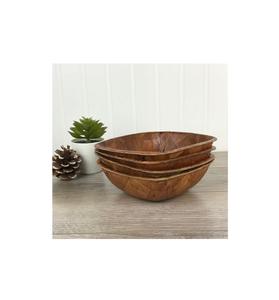 Lot de 2 bol de service pour aliments, design merveilleux, pour la décoration de la maison, bol en bois de grande qualité au meilleur prix - Product Image 2