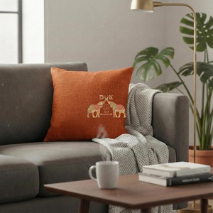 Funda de cojín de algodón de alta calidad, lisa y sencilla, para sofá, moderna. - Product Image 2