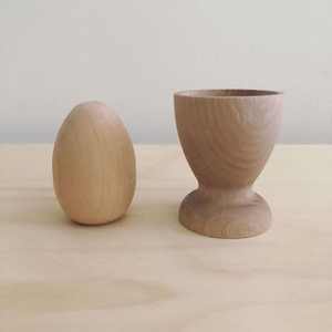 Hot Selling Customizable Unpainted Wooden Eggs for Baptism & Anniversary DIY Crafts Hand Painted Easter Eggs Children's <b>Toy</b> - Product Image 3