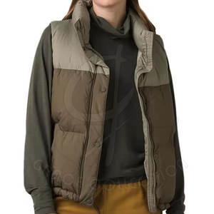 Chaleco a prueba de viento de moda de nuevo diseño con cremallera completa para mujer con chalecos acolchados de alta calidad de tamaño personalizado - Product Image 3