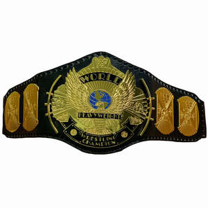 Ceinture de championnat WWF personnalisée Plaques en laiton plaqué or entièrement personnalisables pour le logo de conception et d'autres paramètres - Product Image 1
