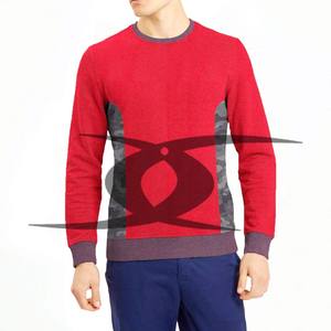 Sudadera con Bolsillo Transpirable de Felpa 100% Algodón OEM/ODM, Sudadera Térmica de Cuello Redondo para Hombre, Diseño Personalizado, Patrón Sólido, Gran Venta de Invierno - Product Image 1