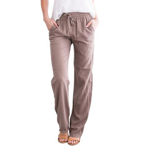 Estilo caliente señoras cintura alta 100% algodón polar Joggers pantalones de chándal pantalones casuales sueltos pierna ancha XL señoras conjunto de dos piezas Logo - Product Image 5