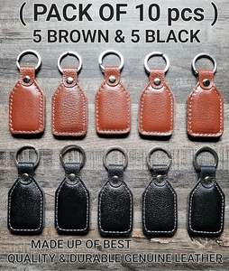 Porte-clés en cuir de qualité supérieure avec crochet en métal, porte-clés robuste pour clés de voiture, de vélo, porte-clés durable multicolore pour hommes - Product Image 5