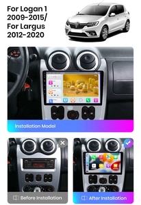 Máy Phát Thanh Xe Hơi Đa Phương Tiện HD Cho Renault Logan 1 Sandero 2009-2015 Dacia Duster Điều Hướng GPS Carplay Video 4G - Product Image 2