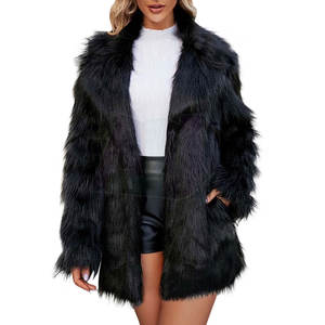 Premium Fur <b>Coat</b> Comfortable Thick Fabric Smooth Feel Fashion Forward Outerwear For Winter Casual Events And Seasonal Styling - Product Image 3
