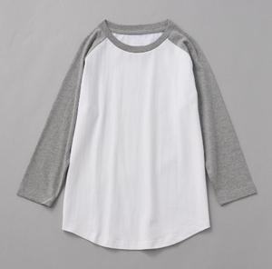 T-shirts raglan pour femmes en gros à manches longues T-shirts raglan pour femmes écologiques T-shirts raglan en coton biologique Commande personnalisée T-shirts à usage quotidien - Product Image 2