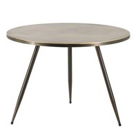 Table ronde en métal avec petit mobilier en aluminium Table basse d'appoint de luxe pour salon au design nordique et moderne