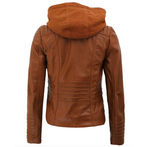 Veste en cuir pour femme, fermeture éclair, vêtements d'hiver, veste en cuir PU tendance pour femme, vêtements d'hiver, nouveau style, veste en cuir pour femme - Product Image 4