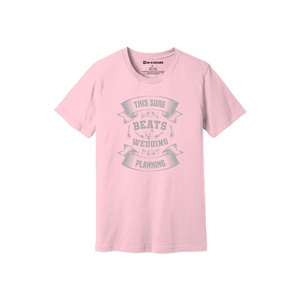 Camiseta de tela de algodón 100% con estampado de temas de fiesta 160-180 a GSM pesado 12 colores disponibles Personalice su propio diseño y colocación - Product Image 1