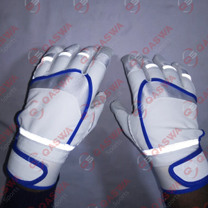Professional Leather Baseball Batting Gloves with <b>Hook</b> & Loop Closure Right/Left Hand Durable for Training - Product Image 6