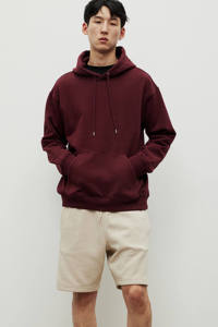 Sweat-shirt à capuche surdimensionné en coton 100% de haute qualité, couleur unie, décontracté, épaules tombantes, pull personnalisé avec logo, sweat-shirt pour hommes - Product Image 2