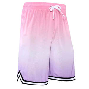 Pantalones cortos de baloncesto con logotipo personalizado 2025, pantalones cortos transpirables de poliéster de talla grande para verano, pantalones cortos estampados para exteriores, venta al por mayor - Product Image 2