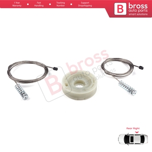 Kit de réparation de lève-vitre BWR513, porte arrière droite pour Focus MK1 4/5 portes, berline, station-wagon, 1143004 - Product Image 5