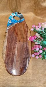 Ensemble de grande planche à découper en bambou d'acacia et noyer biologique planche à découper de cuisine avec rainure pour jus de fruits - Product Image 6