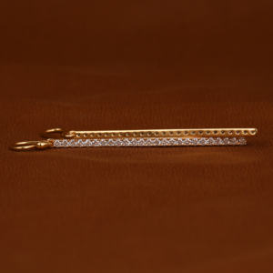 ต่างหูเพชรขนาดยาวสำหรับผู้หญิง14KT ประดับด้วยทองคำอย่างมีสไตล์ดีไซน์คลาสสิกสำหรับทุกโอกาส - Product Image 5