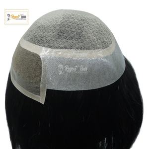 Tupé Remy indio para hombre Miraz FL más vendido 100% encaje de trama atado a mano Base de PU estilos rectos de onda Natural al por mayor en stock - Product Image 6