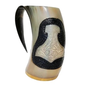 Ecológico Cuerno Tazas de cerveza Barware Sirviendo café y bebidas Tazas de cuerno baratas Tazas de cerveza de cuerno de vino de estilo vikingo de alto estándar - Product Image 3
