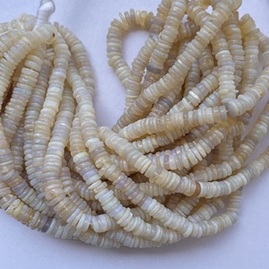 4mm 6mm naturel blanc australien opale pierre lisse Heishi perles brin pour la fabrication de bijoux fournitures en vrac prix usine AAA réel - Product Image 1