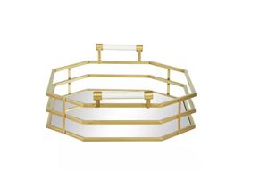 ที่กำหนดเองตกแต่งทองโลหะให้บริการถาดปริมาณจำนวนมากสำหรับบ้านโรงแรมร้านอาหารบาร์เครื่องครัวตกแต่งตารางขายร้อน2023 - Product Image 2