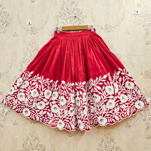 Shoryam Fashion Children's Girls Fully Stitched Floor-Length Embroidery <b>Lehenga</b> Choli | Party Wear All Seasons Ethnic Wear | - Product Image 4
