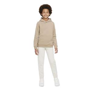 Sweat à capuche à manches longues en coton biologique pour garçons pour enfants avec motifs brodés et teints en plaine - Product Image 2