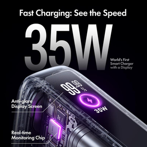 Chargeur mural pliable LISEN, batterie externe 35W 7000mAh, bloc batterie hybride avec câble intégré pour iPhone 17 16 Samsung S25, prise de voyage - Product Image 6