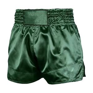 Factory Wholesale Plain <b>Stretchy</b> Fight MMA Kick Boxing Muay Thai With Custom Leather Embroidery Men's muay thai <b>shorts</b> - Product Image 1